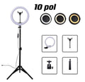 Kit Completo Ring Light Profissional 6 / 8 / 10 / 12 / 18 polegadas Com 2.1M Tripé Universal e controle remoto