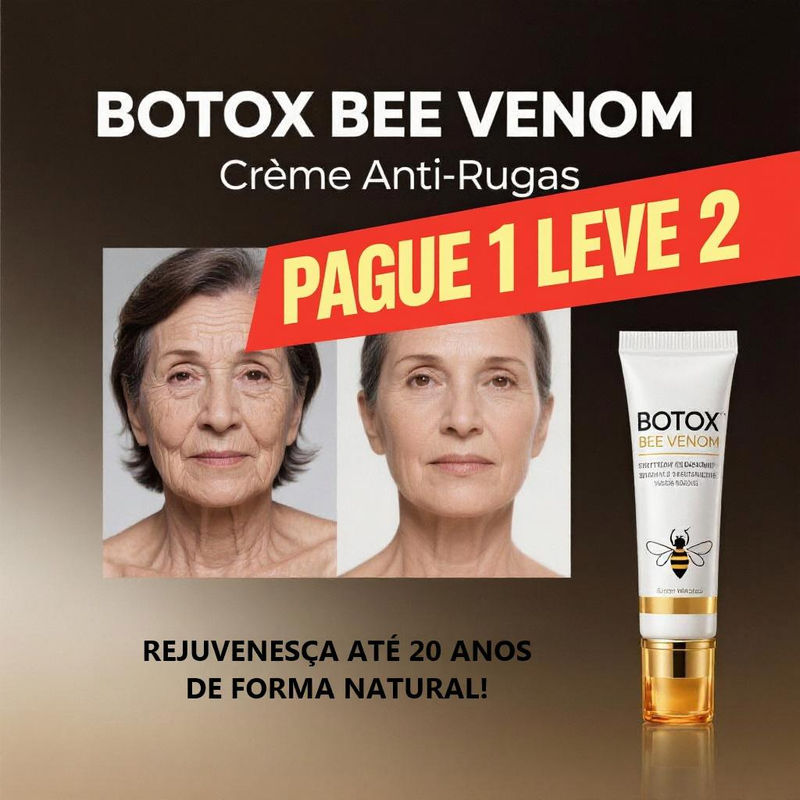 BOTOX BE VENOM - REJUVENESCEDOR NATURAL [PAGUE 1 LEVE 2] + FRETE GRÁTIS!