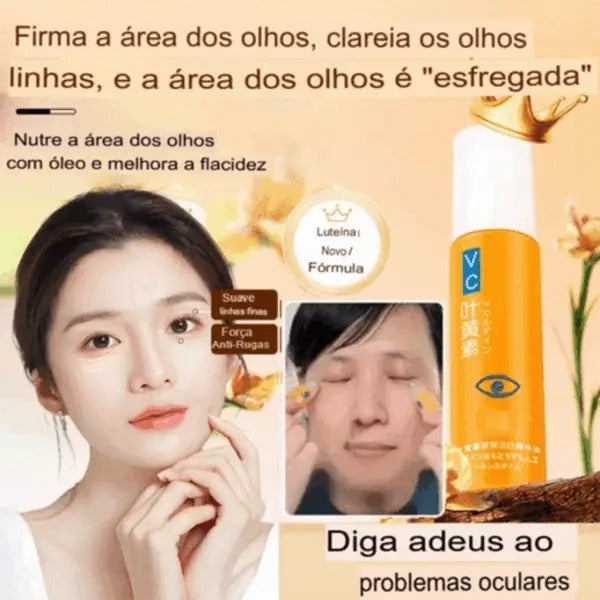 LuteinaRoll 5 em 1 - Remove Olheiras, Manchas e Revitaliza a Pele ao Redor dos Olhos