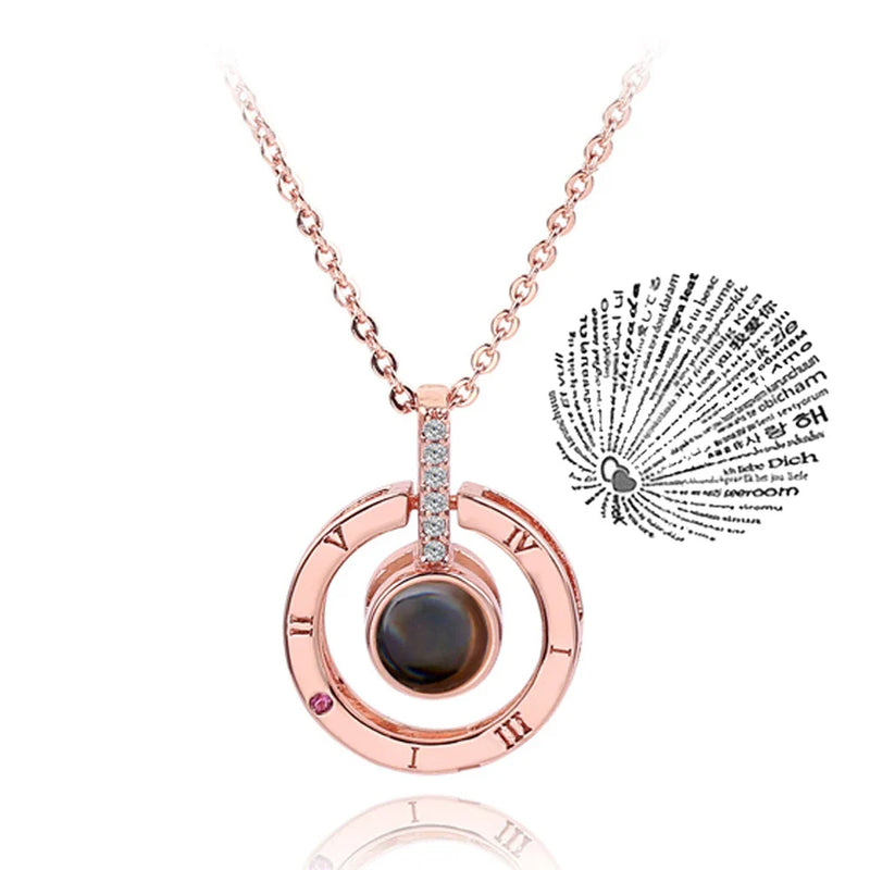 Colar com Pingente "Eu te amo"