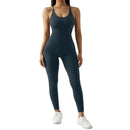 Macacão Bodycon Fitness Feminino Sem Mangas