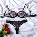 "Conjunto de Lingerie Sexy em Renda – Elegância e Sensualidade"