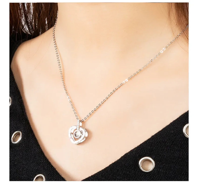 Colar com Pingente "Eu te amo"