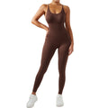 Macacão Bodycon Fitness Feminino Sem Mangas