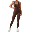 Macacão Bodycon Fitness Feminino Sem Mangas