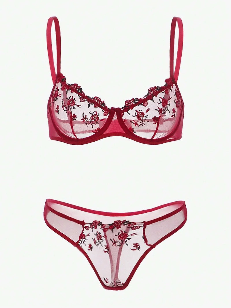 "Conjunto de Lingerie Sexy em Renda – Elegância e Sensualidade"