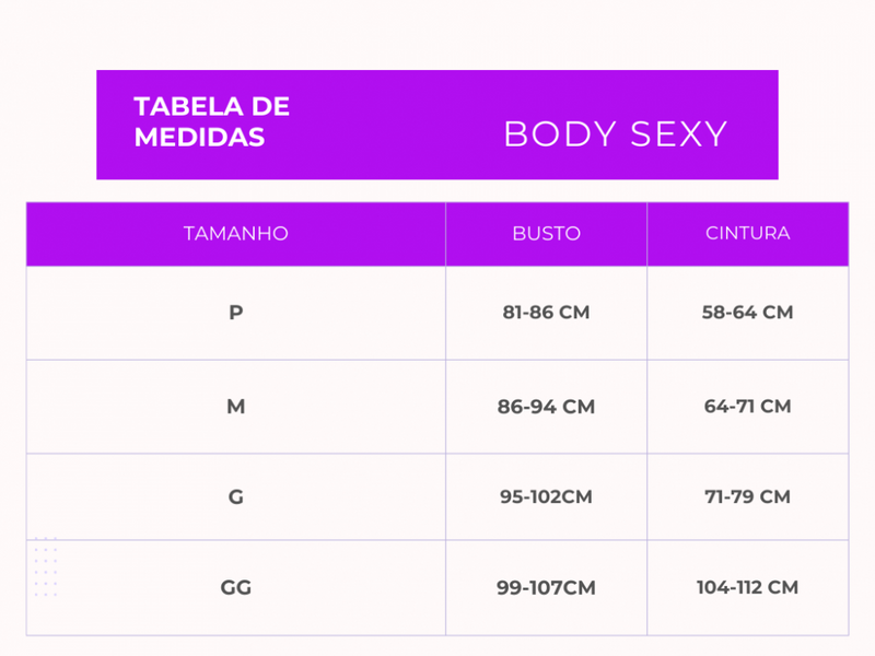 Body Romântico e Safado - 50% DE DESCONTO + FRETE GRÁTIS !