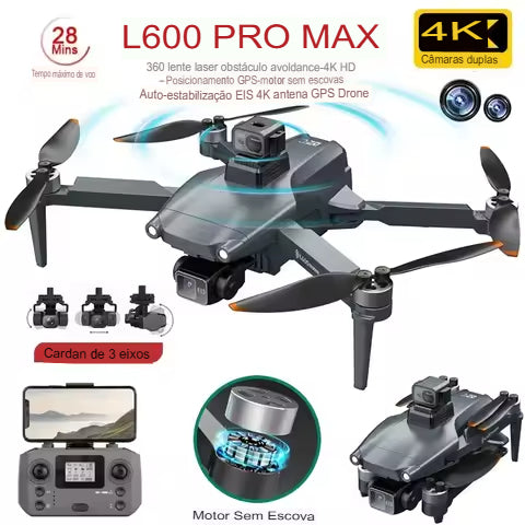 Drone LYZRC L900 PRO GPS 4K Câmera Dupla Wi-Fi 5G Motor Brushless Dobrável FPV