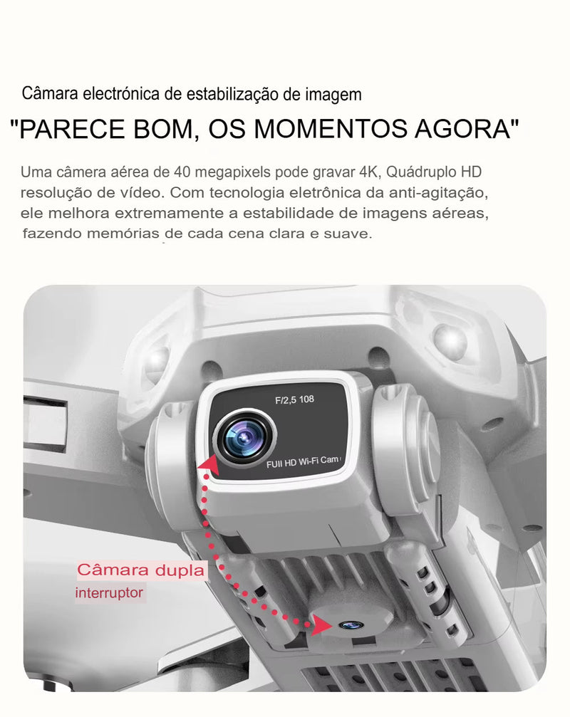 Drone LYZRC L900 PRO GPS 4K Câmera Dupla Wi-Fi 5G Motor Brushless Dobrável FPV