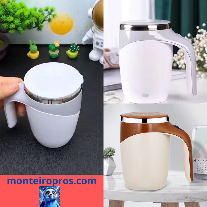 Caneca Térmica Automática - Misturador Inteligente Multiúso